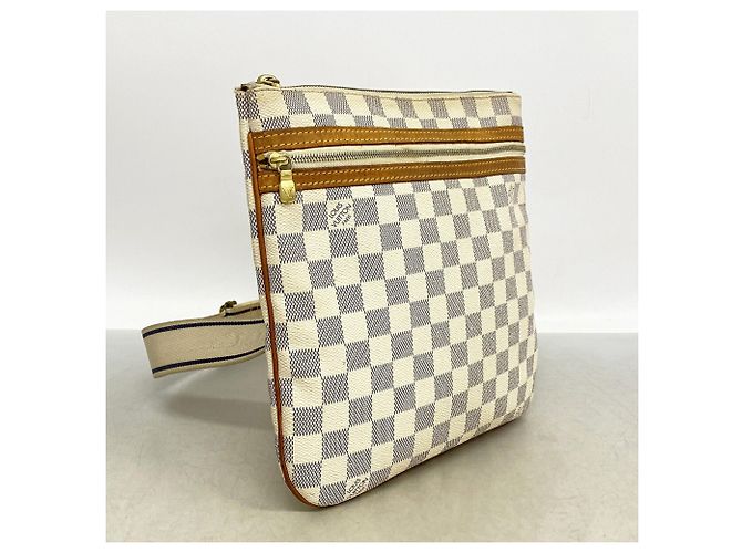 Louis Vuitton Damier Azur Pochette Bosphore Shoulder Bag Bianco - vista 2