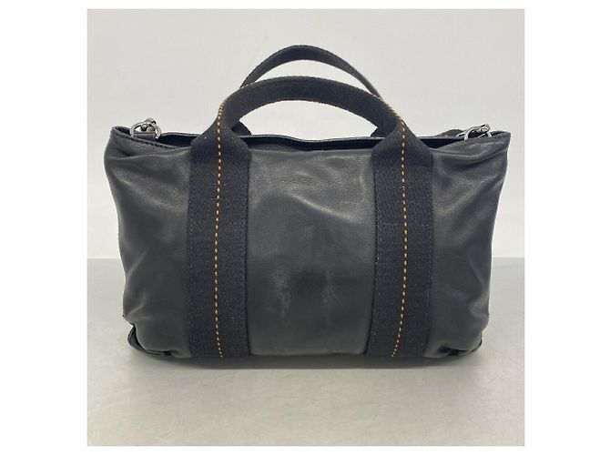 Hermès Hermes Caravan horizontale Lederhandtasche Schwarz - Ansicht 10
