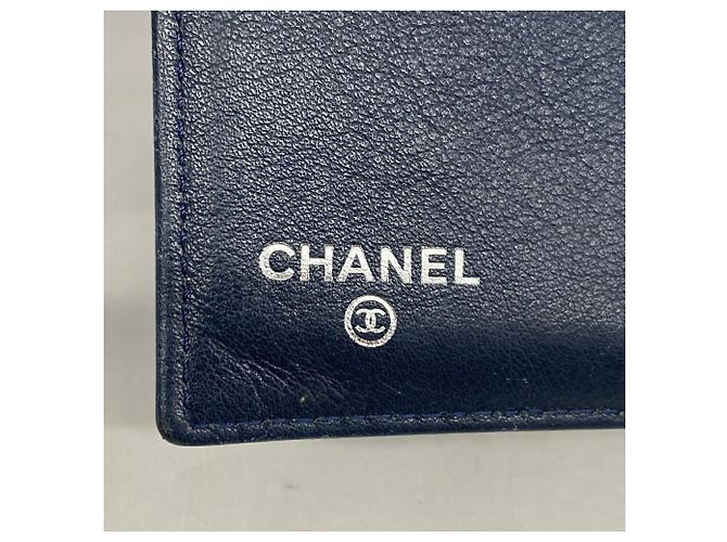 Chanel Navy Bi-Fold Geldbörse Marineblau - Ansicht 4