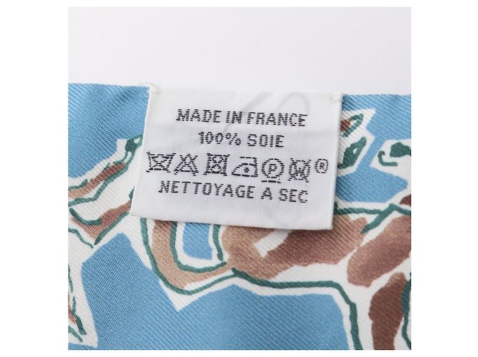 Silk In Hermès Pañuelo Hermes Twilly CHEVAUX EN LIBERTE Azul Multicolor - vista 5