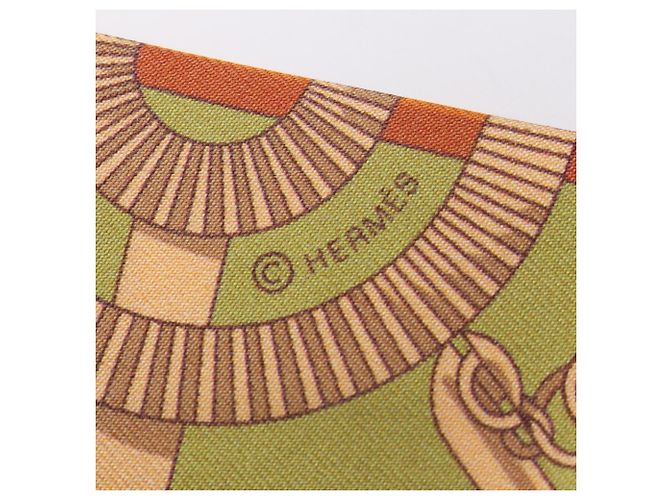 Hermès Twilly Eperon d'Or Scarf Muffler Multicolore Cachi - vista 4
