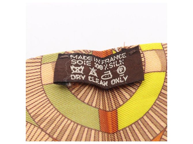 Hermès Twilly Eperon d'Or Scarf Muffler Multicolore Cachi - vista 5