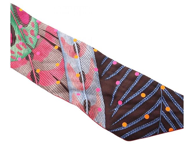 Twilly Plumetic Hermès Rosa Multicolore - vista 6