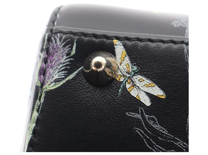 Borsa Christian Dior Lady Dior Small Florilegio Nero Multicolore - vista 10