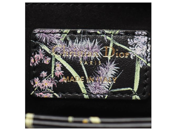 Borsa Christian Dior Lady Dior Small Florilegio Nero Multicolore - vista 4