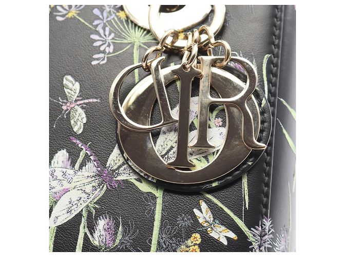 Borsa Christian Dior Lady Dior Small Florilegio Nero Multicolore - vista 6