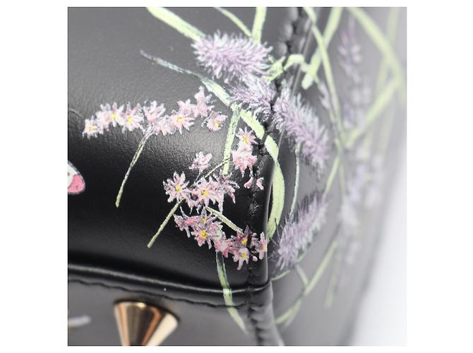 Borsa Christian Dior Lady Dior Small Florilegio Nero Multicolore - vista 8