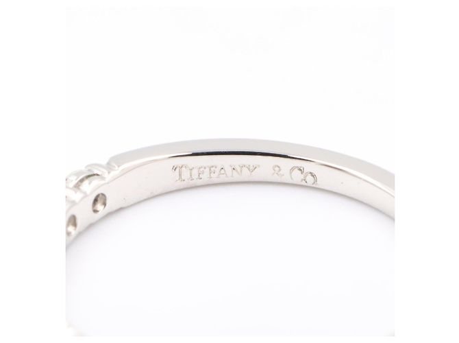 Autre Marque Anello Tiffany & Co. Forever Band in platino con diamanti Argento - vista 4