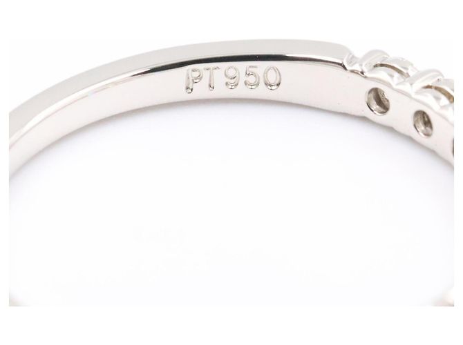 Autre Marque Anello Tiffany & Co. Forever Band in platino con diamanti Argento - vista 5