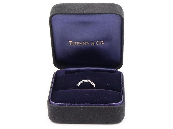 Autre Marque Anello Tiffany & Co. Forever Band in platino con diamanti Argento - vista 8