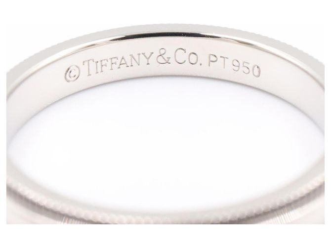 Autre Marque Tiffany & Co. Milgrain Ring aus Platin Silber - Ansicht 3