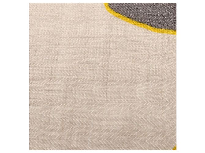 Hermès Hermes Rectangle Lettres Equestres Stole Multiple colors Beige - view 7