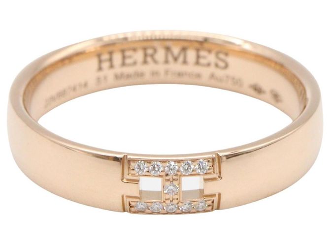 Ring Hermès Anello Hercules Hermes in oro rosa 18K D'oro - vista 2