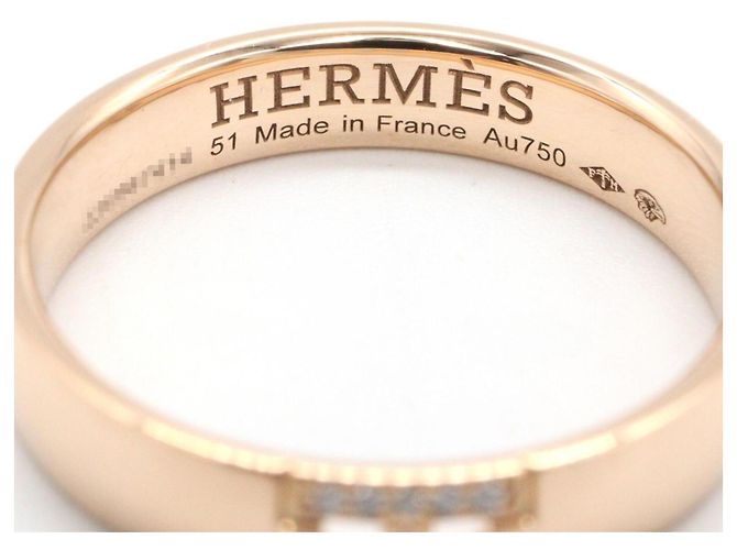 Ring Hermès Anello Hercules Hermes in oro rosa 18K D'oro - vista 4