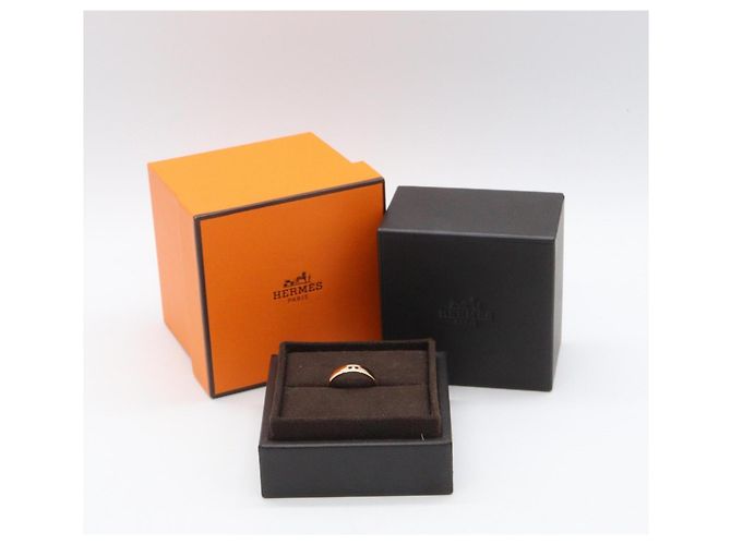 Ring Hermès Anello Hercules Hermes in oro rosa 18K D'oro - vista 7
