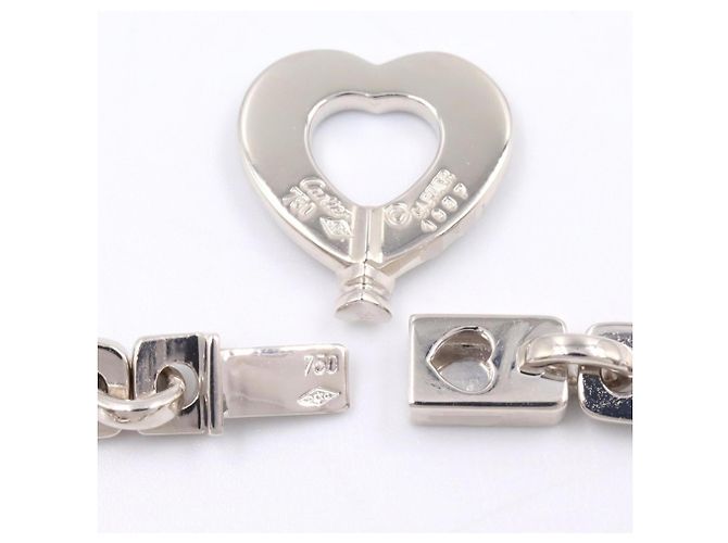 Pulseira Cartier Fidelity com pingente de coração e chave Prata - vista 5