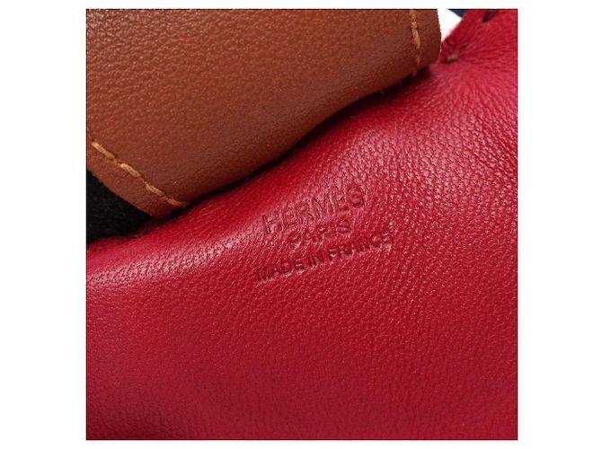Hermès Hermes Rodeo MM Charm Castaño Rosa Azul - vista 3