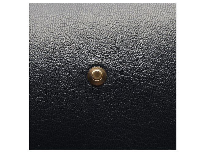 mala 2-Way Gucci GG Marmont Bamboo Marrom Azul marinho - vista 7