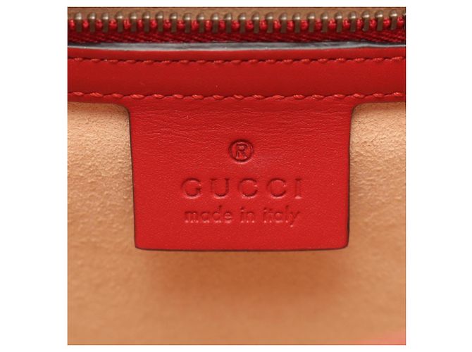 Borsa a mano 2-Way Gucci Queen Margaret Rosso Crudo Blu navy - vista 4