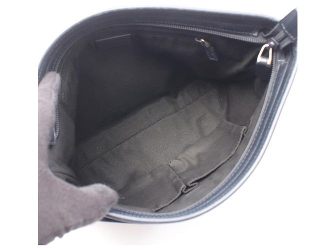 Borsa a tracolla Gucci Sherry Line GG Canvas Crudo Blu navy - vista 3