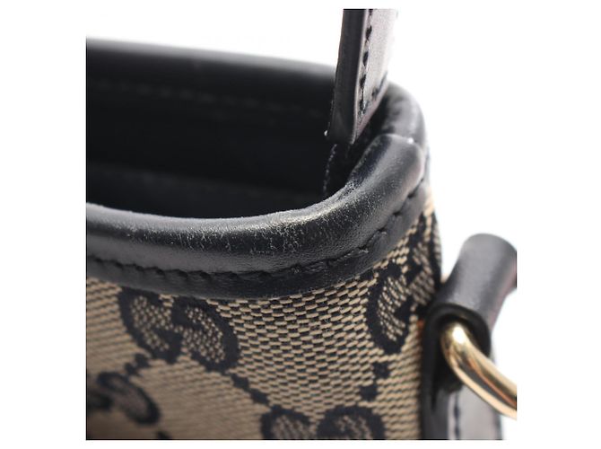 Borsa a tracolla Gucci Sherry Line GG Canvas Crudo Blu navy - vista 8