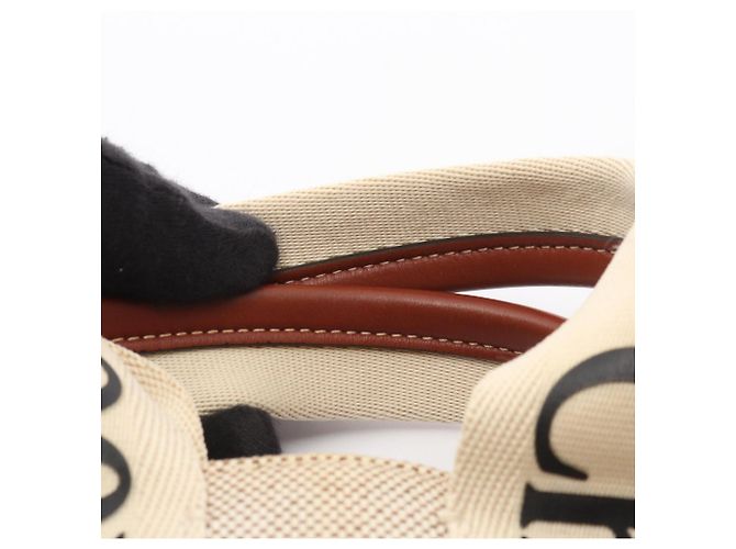 Borsa Chloé Woody Small Marrone Crudo - vista 10