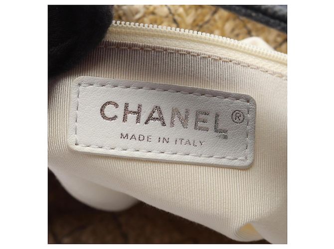Chanel 31 Große Shopping Bag Beige Marineblau - Ansicht 4