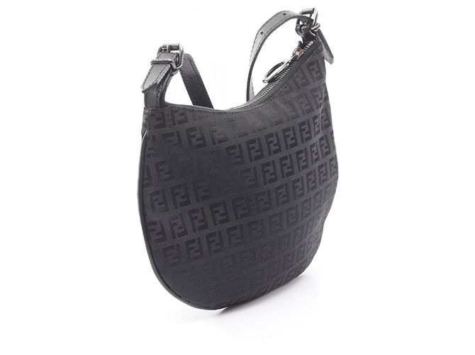 Borsa Fendi Zucchino Nero - vista 2