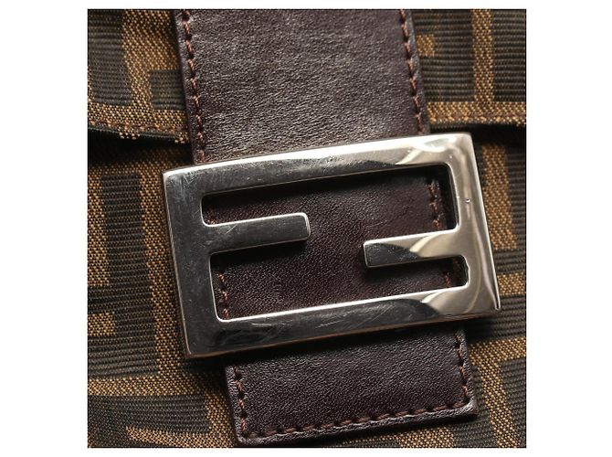 Borsa a tracolla Fendi Zucca Marrone Nero - vista 12