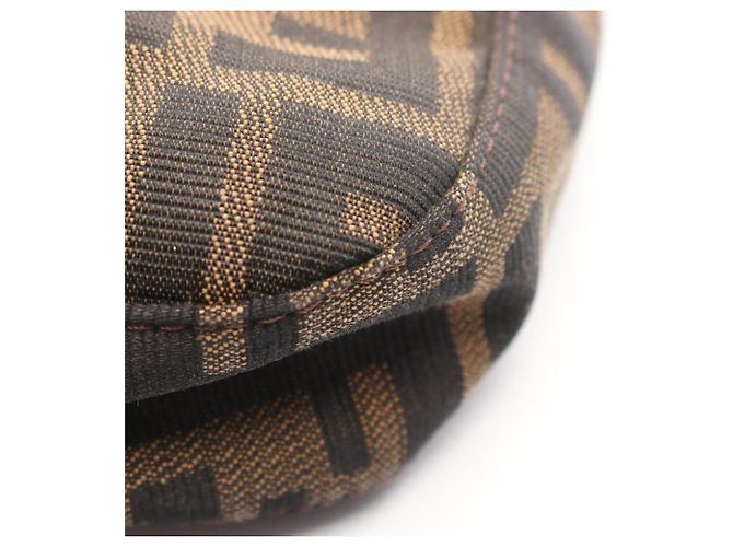 Borsa a tracolla Fendi Zucca Marrone Nero - vista 6