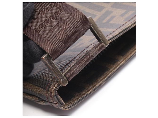Borsa a tracolla Fendi Zucca Marrone Nero - vista 5