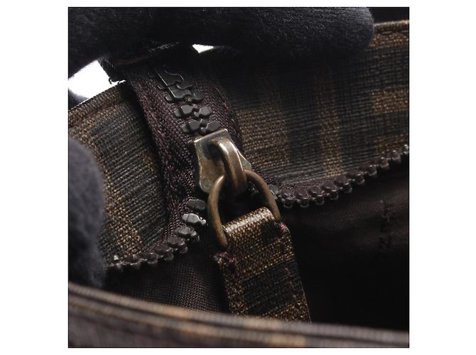 Borsa a tracolla Fendi Zucca Marrone Nero - vista 8
