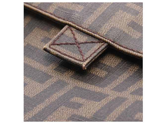 Borsa a tracolla Fendi Zucca Marrone Nero - vista 9