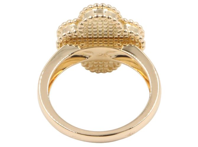 Van Cleef & Arpels Vintage Alhambra Onyx 1PD Ring Schwarz Golden - Ansicht 3