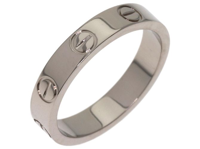 Anello Mini Love Cartier in oro bianco 18K - vista 2