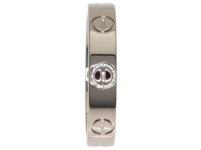 Anello Mini Love Cartier in oro bianco 18K - vista 3