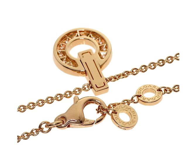 Bulgari Collar BVLGARI Openwork de diamantes en oro rosa de 18K - vista 2