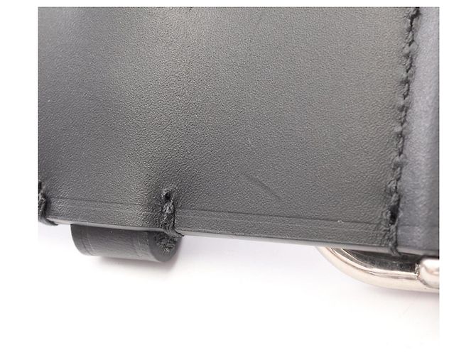 Cintura Balenciaga in pelle nera con logo BB da uomo Nero - vista 5