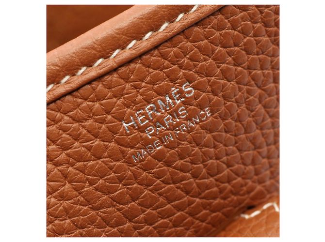 Hermès Borsa a tracolla Hermes Evelyne 3 Trois PM Gold Marrone - vista 4