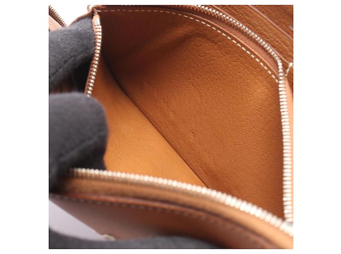 Hermès Cartera redonda bordada Hermes Azap Long Classic Castaño Multicolor - vista 6