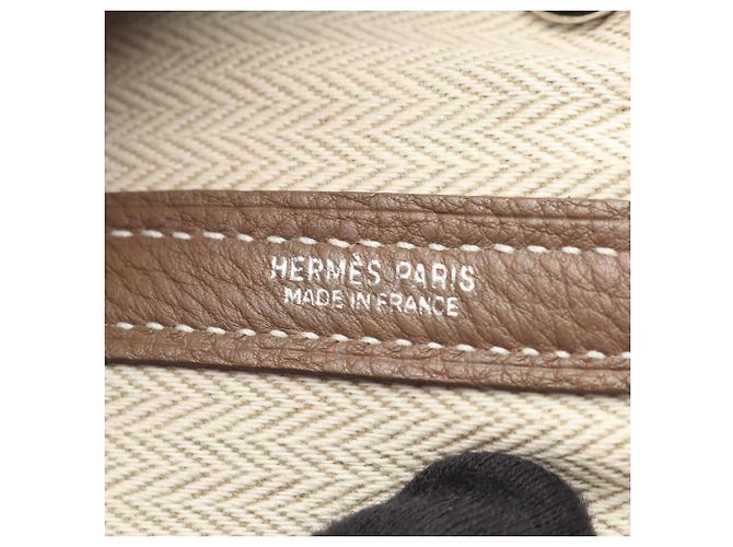 Hermès Borsa Tote Hermes Garden Party TPM Taupe - vista 3