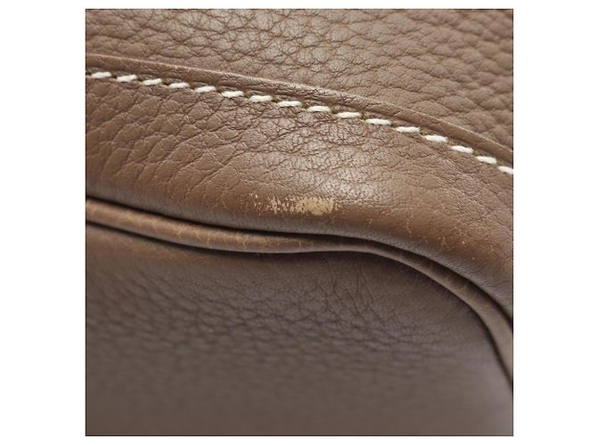 Hermès Borsa Tote Hermes Garden Party TPM Taupe - vista 6