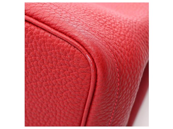 Hermès Hermes Garden Party PM Rouge Piment Tote Bag Rot - Ansicht 6