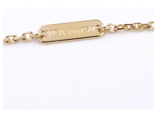 Van Cleef & Arpels Vintage Alhambra Malachit Halskette Golden Grün - Ansicht 3