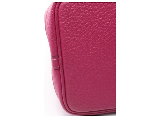 Hermès Borsa Tote Hermes Garden Party TPM in Rose Purple Rosa Porpora - vista 13