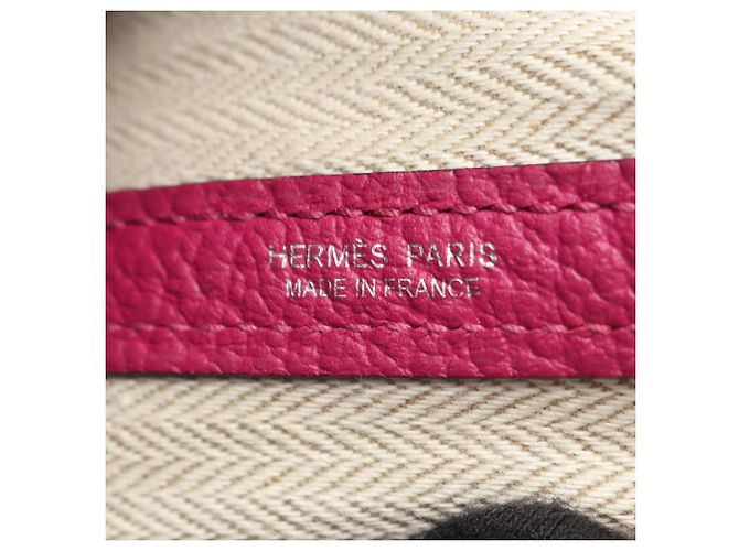 Hermès Borsa Tote Hermes Garden Party TPM in Rose Purple Rosa Porpora - vista 4