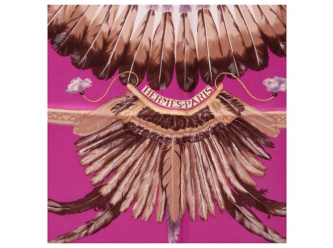 Hermès Hermes Carre 90 Brazil Schal Mehrfarben Lila - Ansicht 4