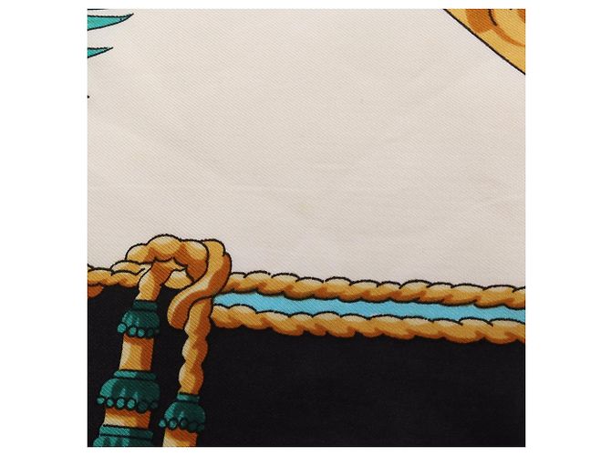 Hermès Foulard Hermes Carre 90 Hommage A Charles Garnier Marrone Nero Multicolore - vista 10
