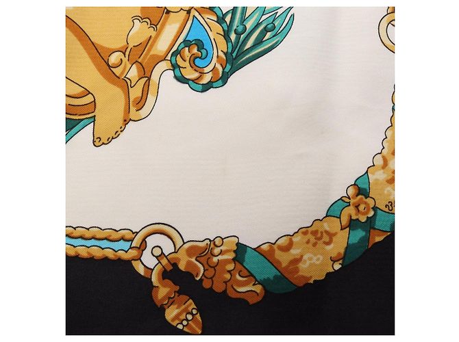 Hermès Foulard Hermes Carre 90 Hommage A Charles Garnier Marrone Nero Multicolore - vista 4