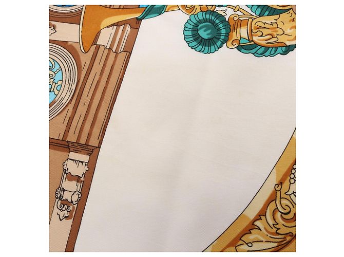 Hermès Foulard Hermes Carre 90 Hommage A Charles Garnier Marrone Nero Multicolore - vista 6